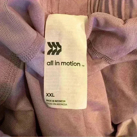 π 6/$60 All In Motion Shorts Pockets Adjustable Waist Lavender Panty Liner XXL - Picture 6 of 7